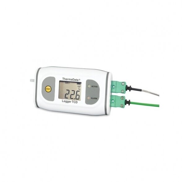Daugkartinis registratorius aukštos temperatūros matavimams su LCD ThermaData ETI 292-571