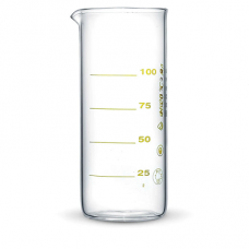 Laboratorinė graduota stiklinė menzūra 100 ml (Ukraina) su kalibravimo liudijimu