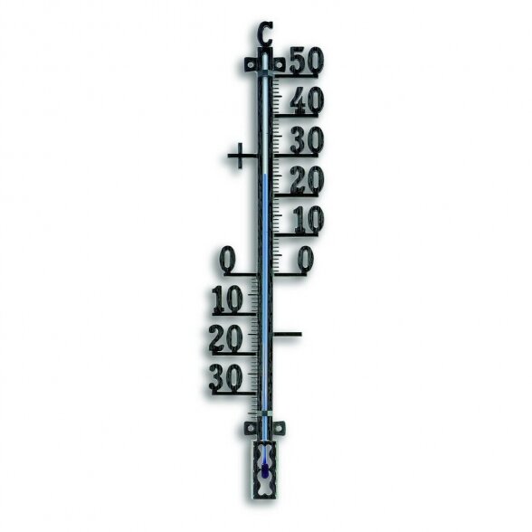 Metalinis lauko termometras TFA 12-5002 (juodas)