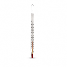 Stiklinis termometras TS-10 su apsauga (nuo -30°C iki +100°C) (Ukraina)