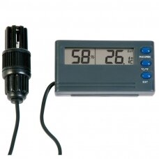 Termometras - higrometras su max/min funkcija ir aliarmu su METROLOGINE PATIKRA ETI 810-195