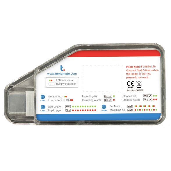 Vienkartinis temperatūros ir drėgmės registratorius TEMPMATE S2TH USB 1